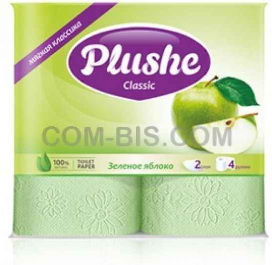 Туалетная бумага Plushe Classic Зеленое яблоко