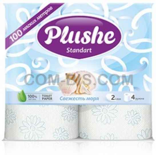Туалетная бумага Plushe Standart Свежесть моря