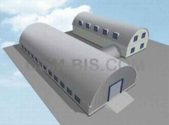 Строительство металлических бескаркасных ангаров