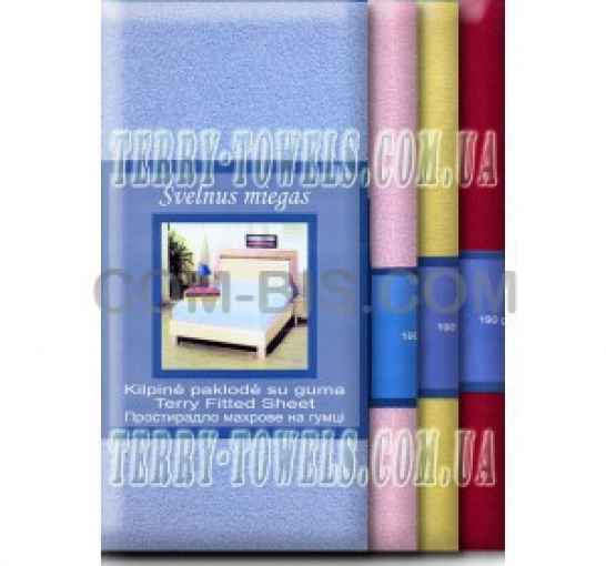 Махровая простынь на резинке Nostra 180х200 см