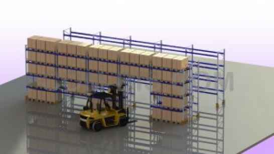 Средне грузовой полочный стеллаж