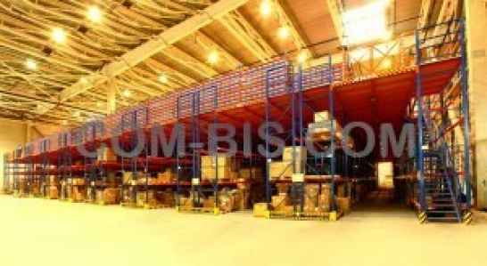 Стеллаж складской мезонинный СТП