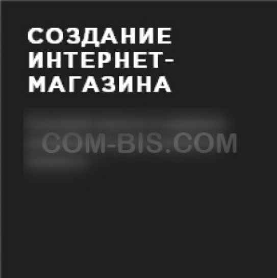 Создание Интернет-магазина 