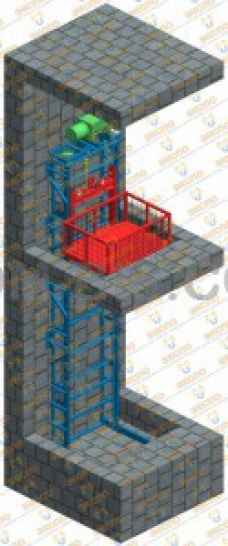 Консольный грузовой подъемник 01 