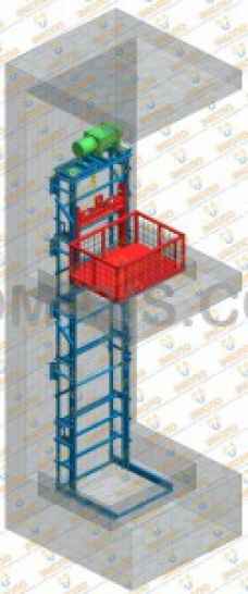 Мачтовый грузовой подъемник 02 