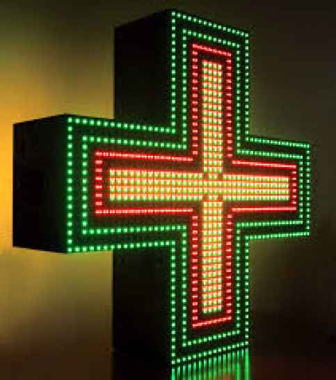 Изготовление светодиодных аптечных крестов