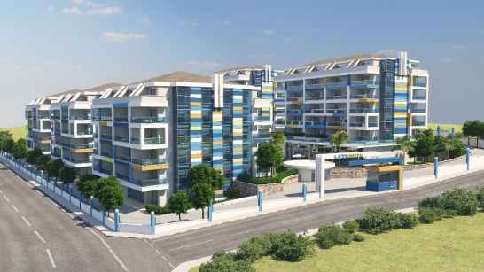 2-х комнатные апартаменты, с видом на море в Lory Queen (Алания/Турция)