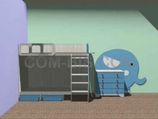 Детская комната для двоих ZOO: слоник