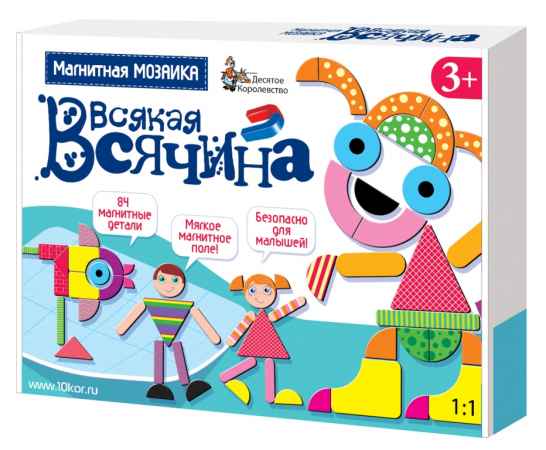 Магнитная мозаика «Всякая всячина» 84 элемента