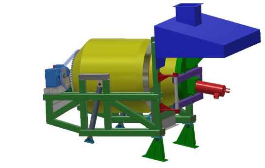 Роторная наклонная печь РНП-14