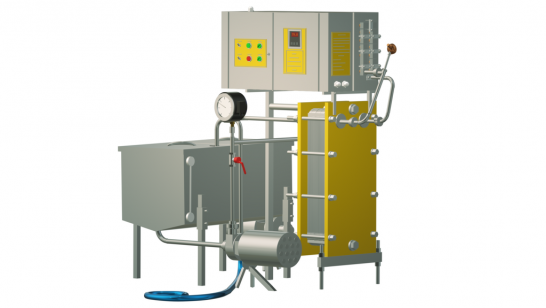 Пастеризатор молока проточный 1 т/ч УЗМ-1,0Р