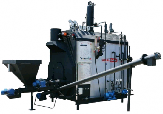 Водогрейный котел на опилках Aralsan AKK-KY-S-1000-3 (1163кВт)