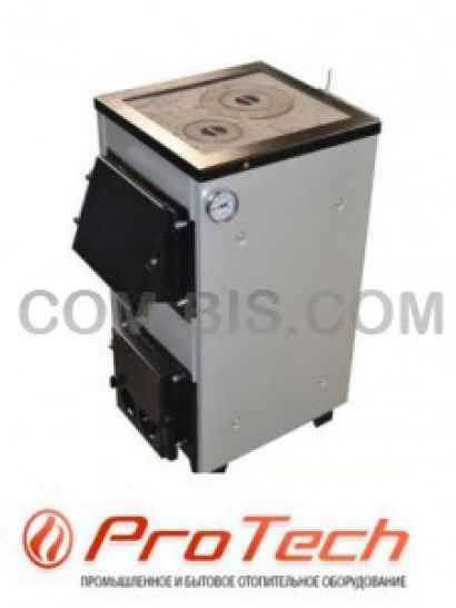 Котел твердотопливный ProTech ТТП-18 Lux (мощность 18 кВт, охлаждаемые колосники и варочная плита)
