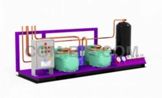 Среднетемпературные холодильные установки  SCHTORM на базе 2-х компрессоров BITZER