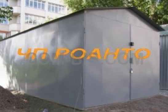Гараж из черного металла