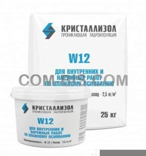 Проникающая гидроизоляция «Кристаллизол» W12