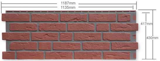 Фасадные панели VinyBrick (ВиниБрик) под кирпич