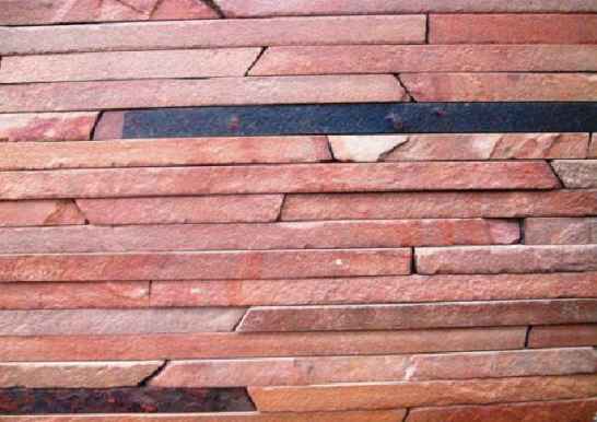 Фасадно-стеновая нарезка-лапша красная