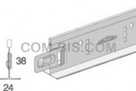 Подвесная система Т профиль T24 черный/серый