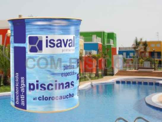 Краска для бассейнов и резервуаров на основе хлоркаучука ISAVAL 4л