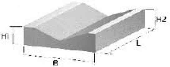 Лоток прикромочный Б-1-20-50