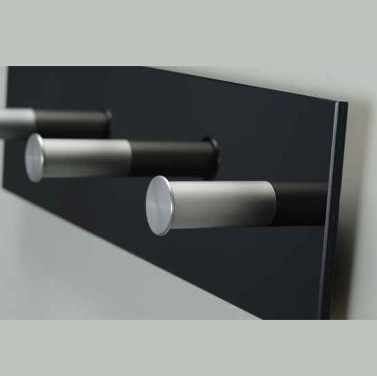 Вешалка настенная Pin-3GB, Sklo+Glas с металлическими крючками