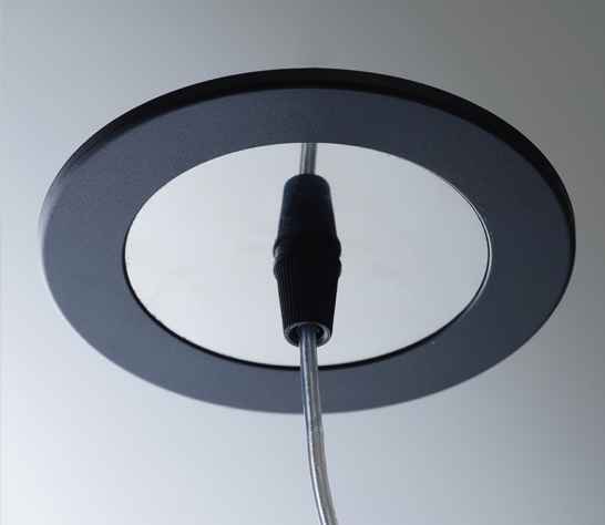 Потолочный крепеж Sklo+Glas для светильников плоский, черный пластик