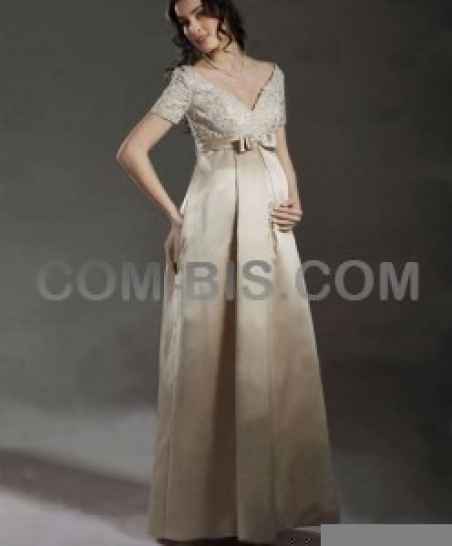 Атласное свадебное платье для беременных 00054270