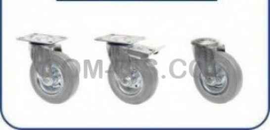 Колеса для тележек из серой резины серии 21