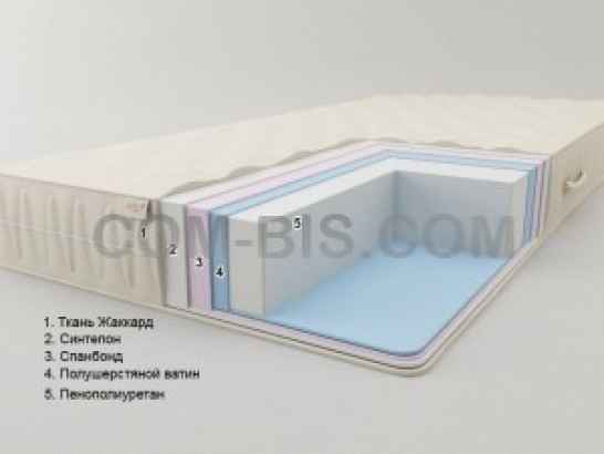 Ортопедический беспружинный  матрас, K 5 (высота 20 см.)