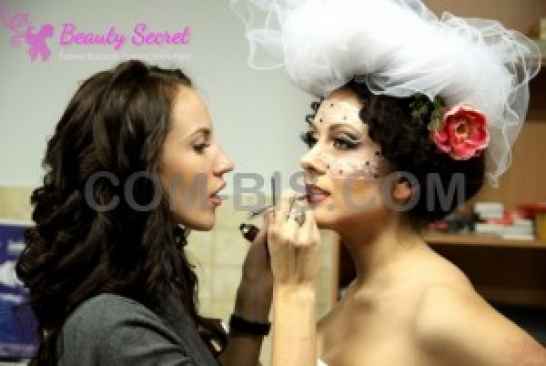 Свадебная и вечерняя прическа, макияж