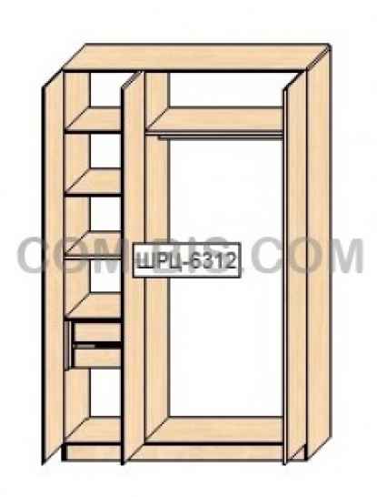 Шкаф распашной ШРЦ-6312