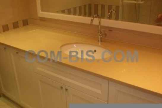 Столешница с интегрированной раковиной из материала Акрилика