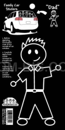 Наклейка автомобильная Папа