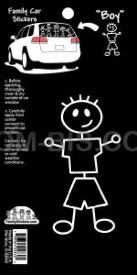 Автомобильная наклейка Мальчик