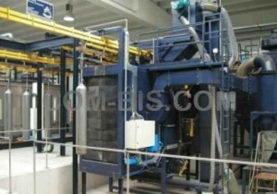 Дробемет проходной с подвесной дорогой 