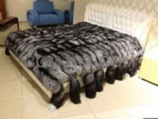 Покрывало из чернобурки 