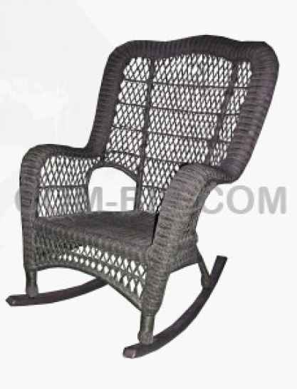 Кресло-качалка из искусственного ротанга 