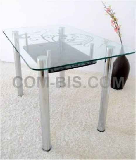 Обеденный стол Maxi Dt r 1100/700 (2) прозрачный с рисунком