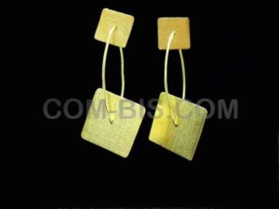 Silver Earring 18k gold plated