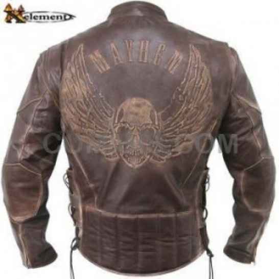 Байкерская куртка Xelement Flying Skull Racer Jacket 