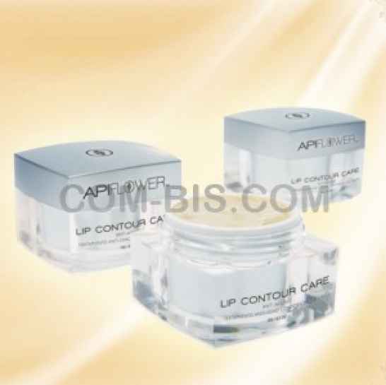 Антивозрастной крем для ухода за контуром губ APIFLOWER