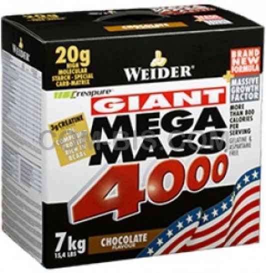 Гейнер для набора мышечной массы Weider Mega Mass 4000 7 кг