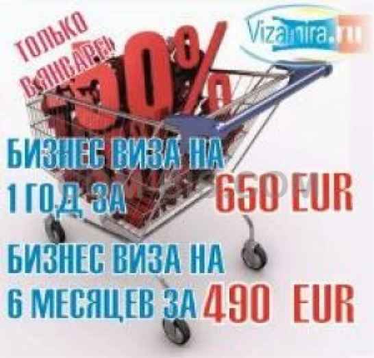 Оформление годовых виз (многоразовых)