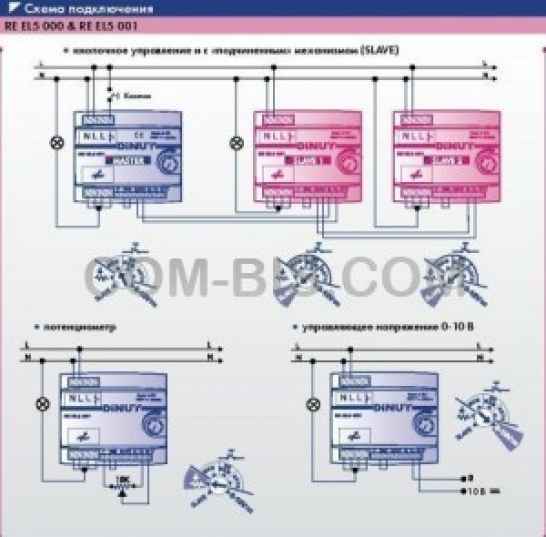 Светорегулятор RE EL5 001 (макс.нагрузка до 3000 Вт)