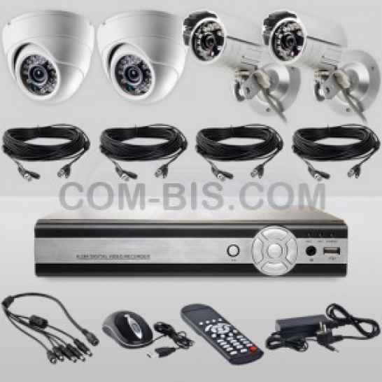 Готовый комплект из видеорегистратора и 4-х камер CoVi Security FVK-3303KIT