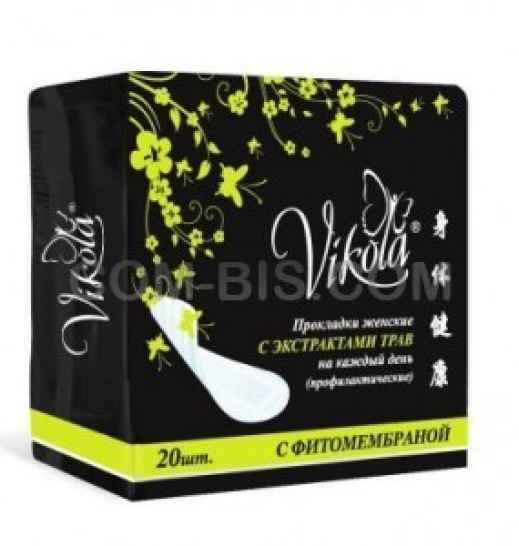 Прокладки гигиенические Vikola «С экстрактами трав» на каждый день
